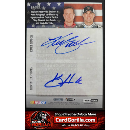 2014 Press Pass American Thunder Stewart Haas Brothers In Arms Autos Red 1/1