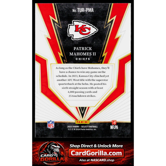 2023 Panini Select #TUR-PMA Patrick Mahomes II Turbocharged
