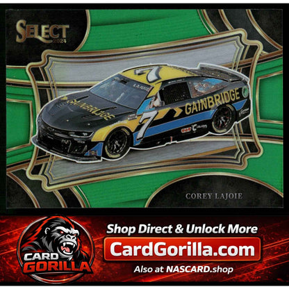 2024 Panini Select #118 Corey LaJoie Green Prizms #/5