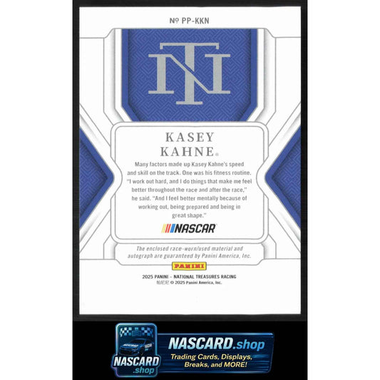 2025 Panini National Treasures Kasey Kayne Firesuit Signatures FOTL Red #11/11