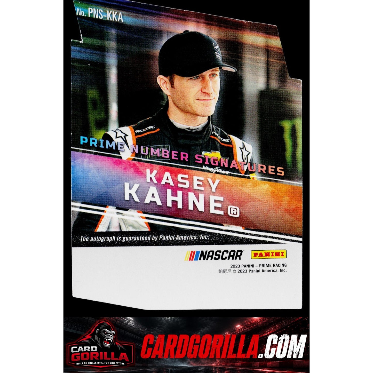 2023 Panini Prime #PNS-KKA Kasey Kahne Die Cut Prime Number Signatures #/49