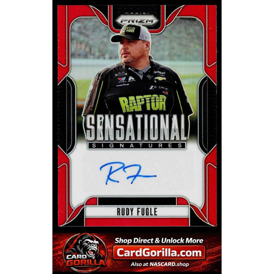 2025 Panini Prizm #SS-RFG Rudy Fugle Sensational Signatures Red #/99