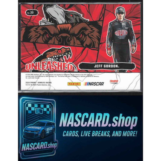 2024 Donruss #20 Jeff Gordon Unleashed Gold Ice #/10
