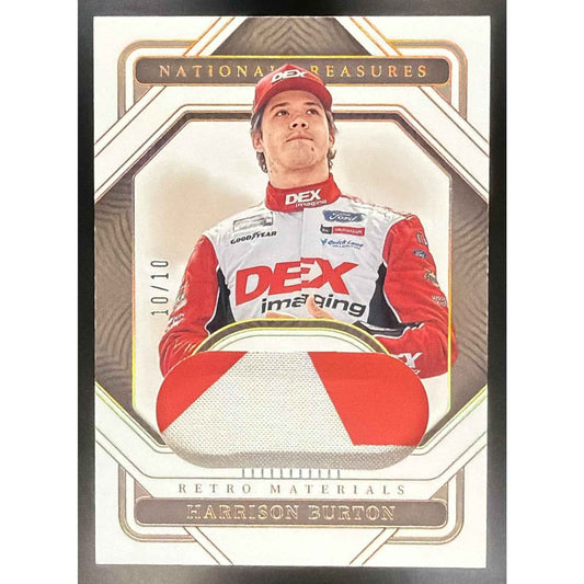 2023 National Treasures Harrison Burton Retro Materials Firesuits Prime /10