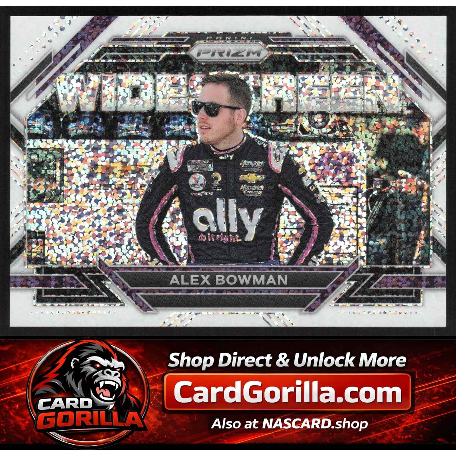2023 Panini Prizm #WS2 Alex Bowman Widescreen White Sparkle Prizm