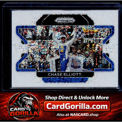 2022 Panini Prizm #92 Chase Elliott White Sparkle Prizm