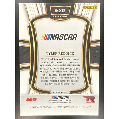 2026 Panini Select NASCAR Tyler Reddick #282 Set - Trackside Gold Prizms /10