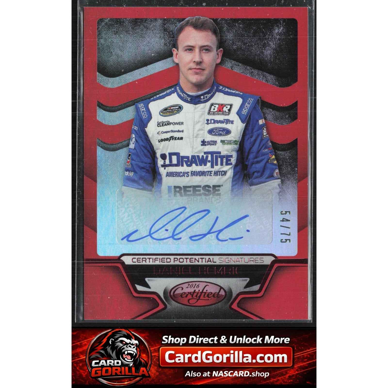 2016 Certified Daniel Hemric Certified Potential Signatures Mirror Red /75