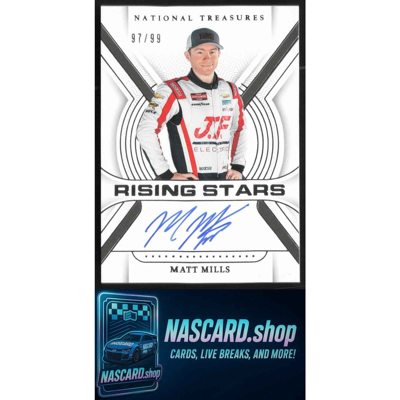 2024 Panini National Treasures #RS-MMS Matt Mills Rising Stars #/99