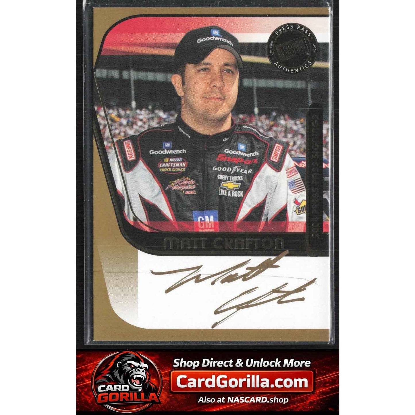 2004 Press Pass #NNO Matt Crafton Signings Gold #/50