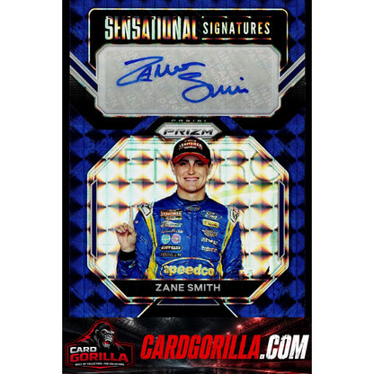 2023 Panini Prizm #SEN-ZST Zane Smith Sensational Signatures Reactive Blue #/49