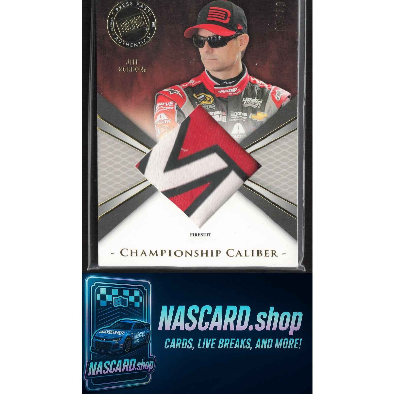 2015 Press Pass Cup Chase #CCM-JG Jeff Gordon Championship Caliber #/50