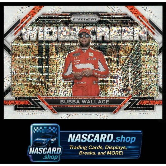 2023 Panini Prizm #WS3 Bubba Wallace Widescreen White Sparkle Prizm