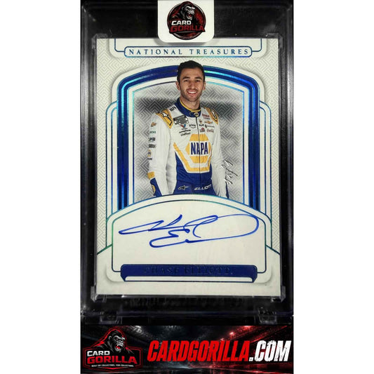 2025 Panini National Treasures #S-CET Chase Elliott Signatures Platinum #1/1
