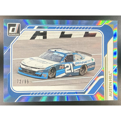 2026 Panini Donruss NASCAR Racing Austin Hill #178 Rides Carolina Blue Laser /99