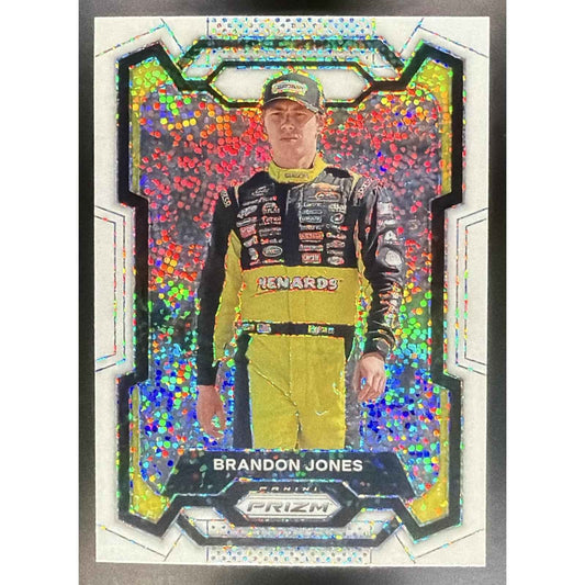 2024 Panini Prizm Brandon Jones #77 White Sparkle Prizms