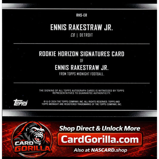 2024 Topps Midnight #RHS-ER Ennis Rakestraw Jr. Rookie Horizon Signatures