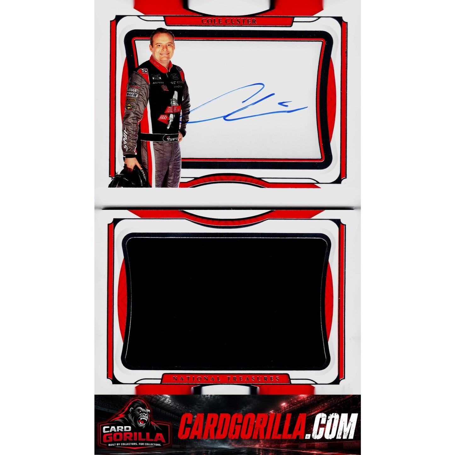 2022 Panini National Treasures Cole Custer Jumbo Firesuit Signature Booklet #/25