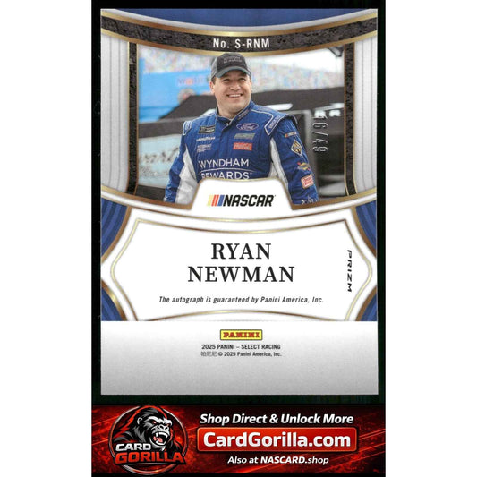 2025 Panini Select #S-RNM Ryan Newman Signatures Purple Prizms #/49