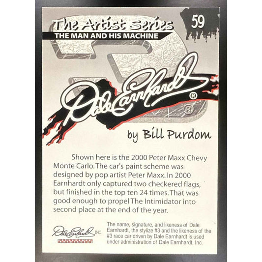 2002 Dale Earnhardt The Artist Series Bill Purdom #59 The Man and His Machine
