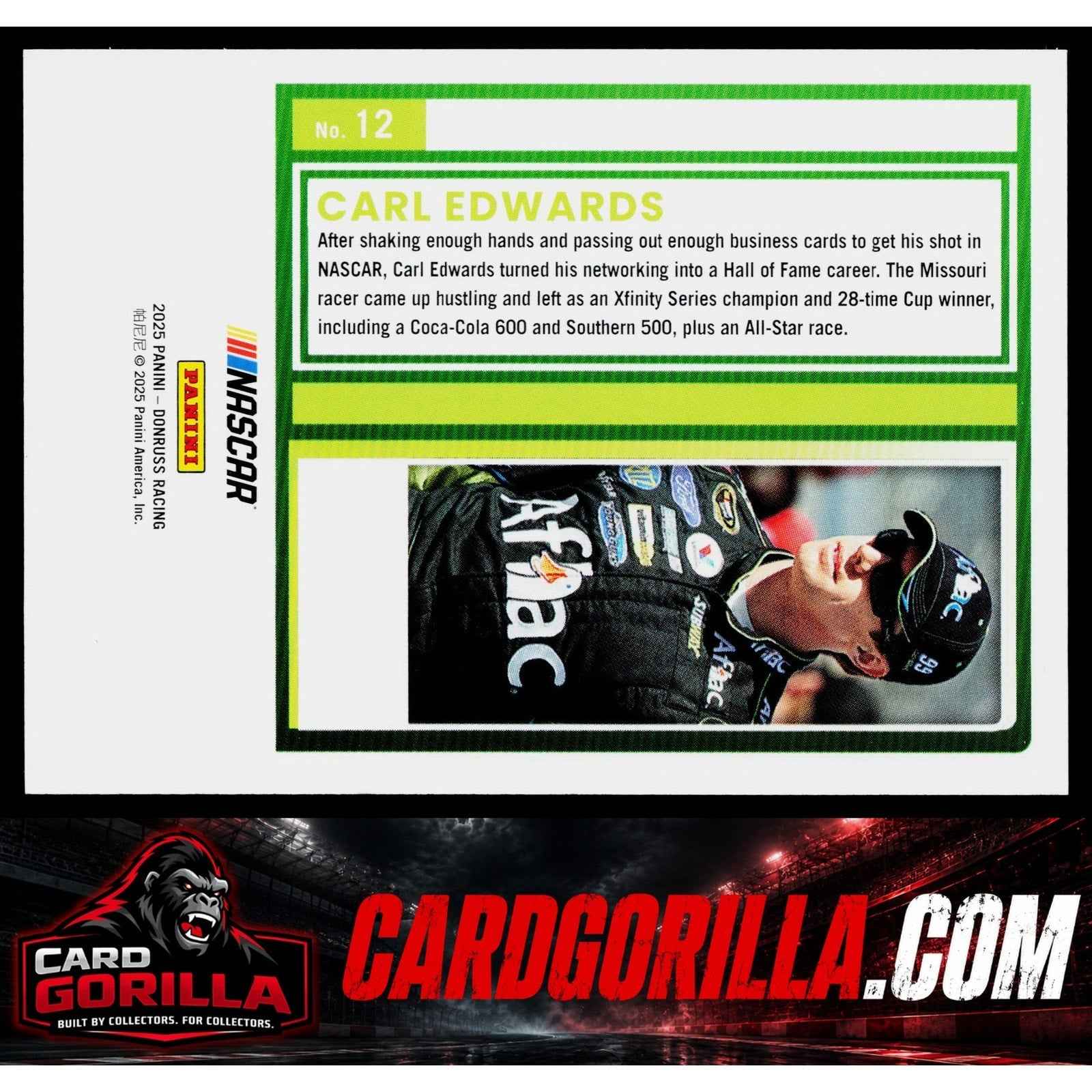 2025 Donruss #12 Carl Edwards Gold #/10