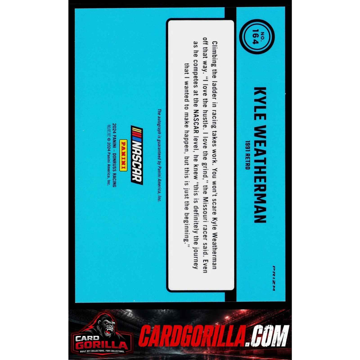 2024 Donruss #164 Kyle Weatherman Optic Signatures