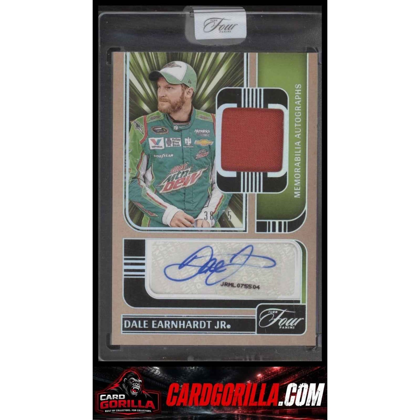 2025 Panini Turn Four Dale Earnhardt Jr. Memorabilia Autographs Holo Silver #/75