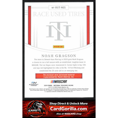 2024 Panini National Treasures Noah Gragson Race Used Tires Holo Silver #/25