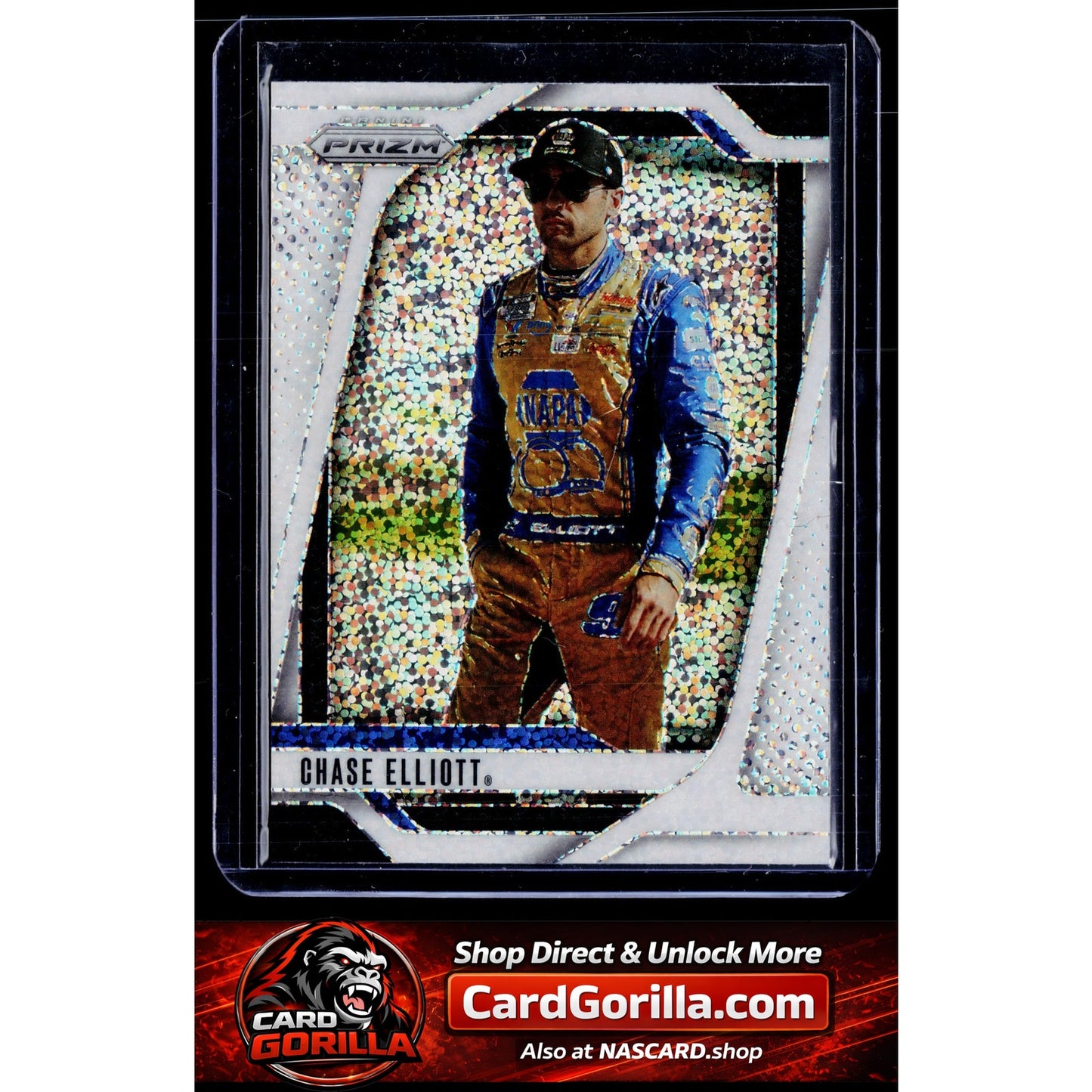 2025 Panini Prizm #43 Chase Elliott White Sparkle