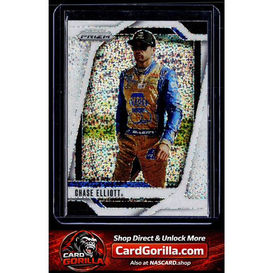 2025 Panini Prizm #43 Chase Elliott White Sparkle