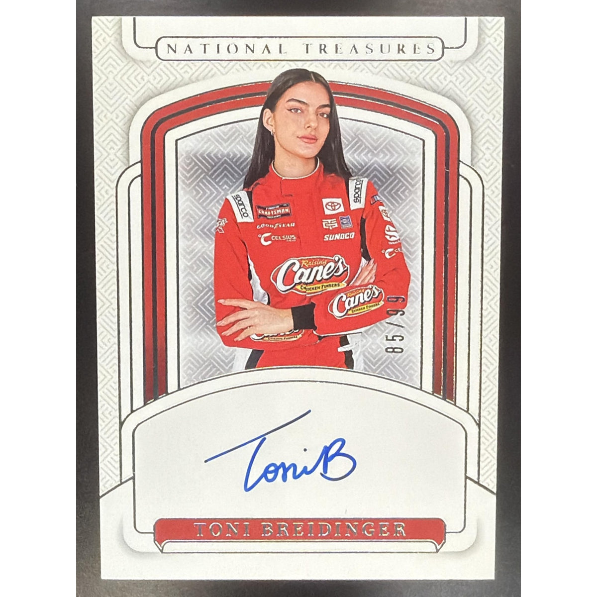 2025 Panini National Treasures Toni Breidinger #31 Signatures 85/99 Auto