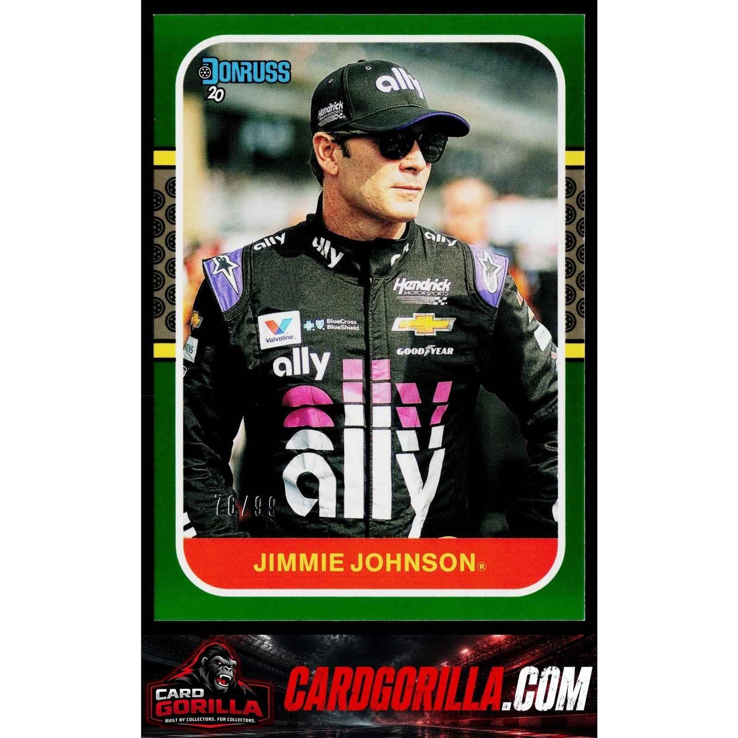 2020 Donruss #160 Jimmie Johnson Green #/99