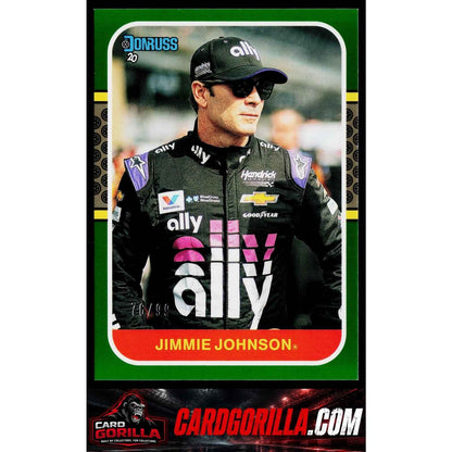 2020 Donruss #160 Jimmie Johnson Green #/99