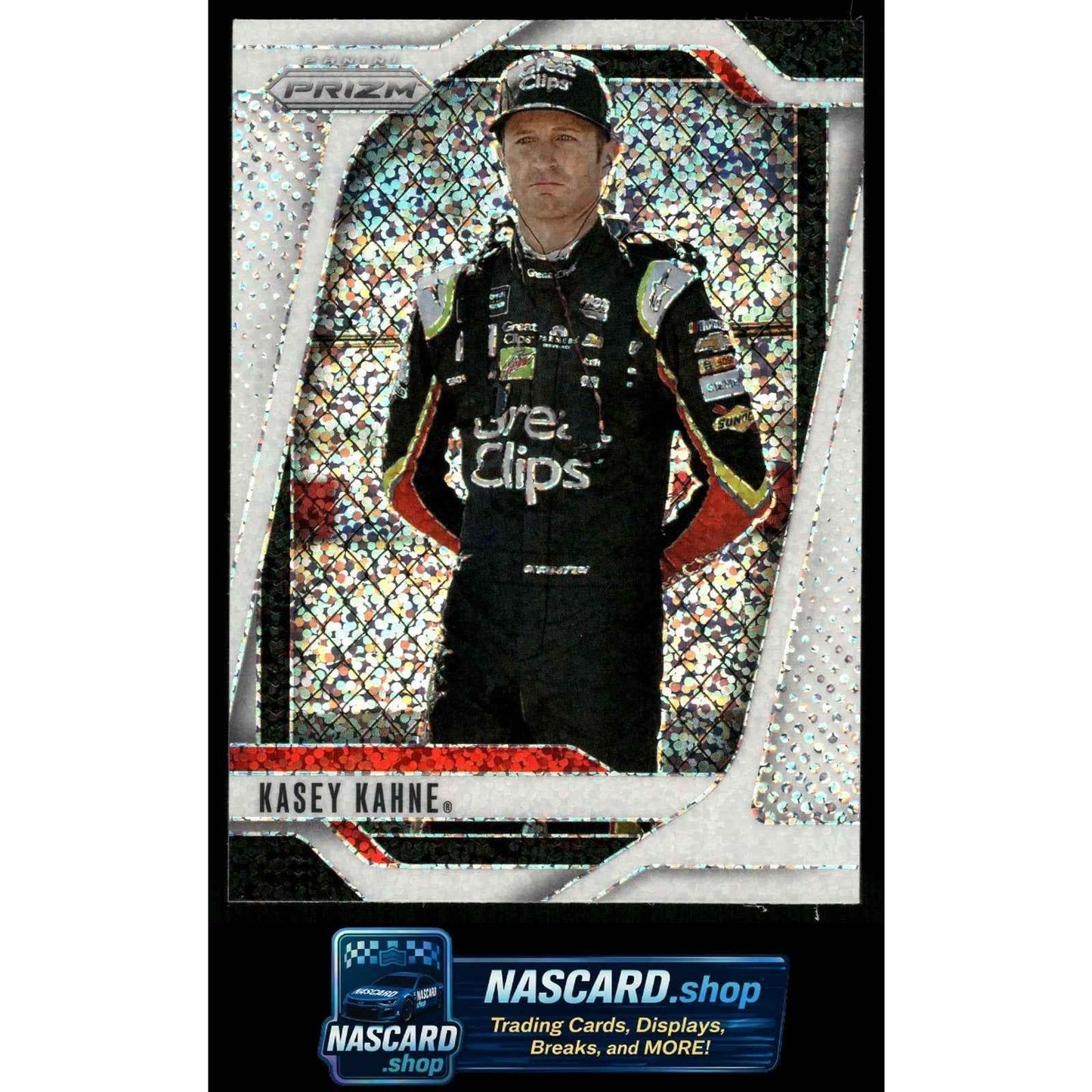 2025 Panini Prizm #91 Kasey Kahne White Sparkle