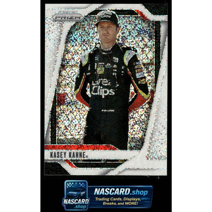 2025 Panini Prizm #91 Kasey Kahne White Sparkle