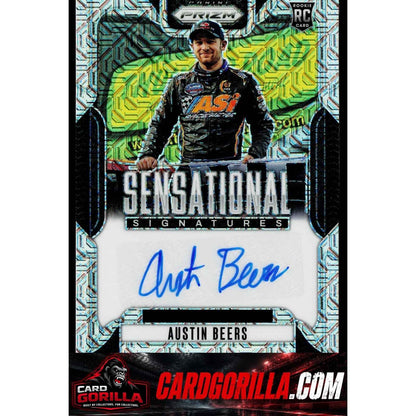 2025 Panini Prizm #SS-ABS Austin Beers Sensational Signatures Mojo #/25
