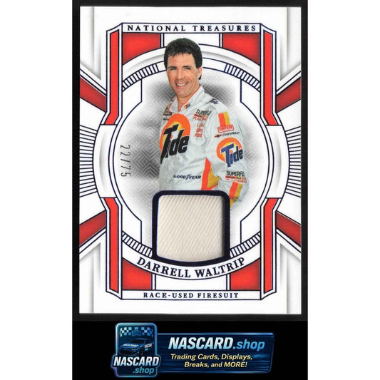 2025 Panini National Treasures Darrell Waltrip Race Used Firesuit Blue #/75