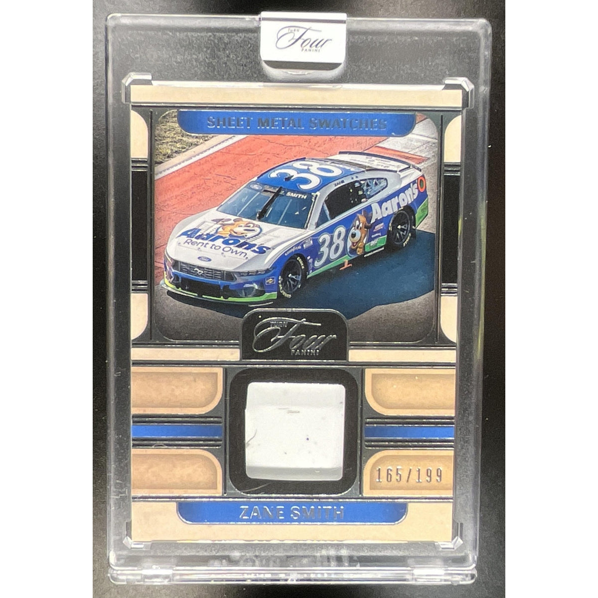 2026 Panini Turn Four Racing Zane Smith #SM-ZSM Sheet Metal Swatches 165/199 MEM