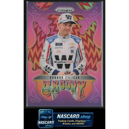 2025 Panini Prizm #12 Connor Zilisch Groovy Red #/99