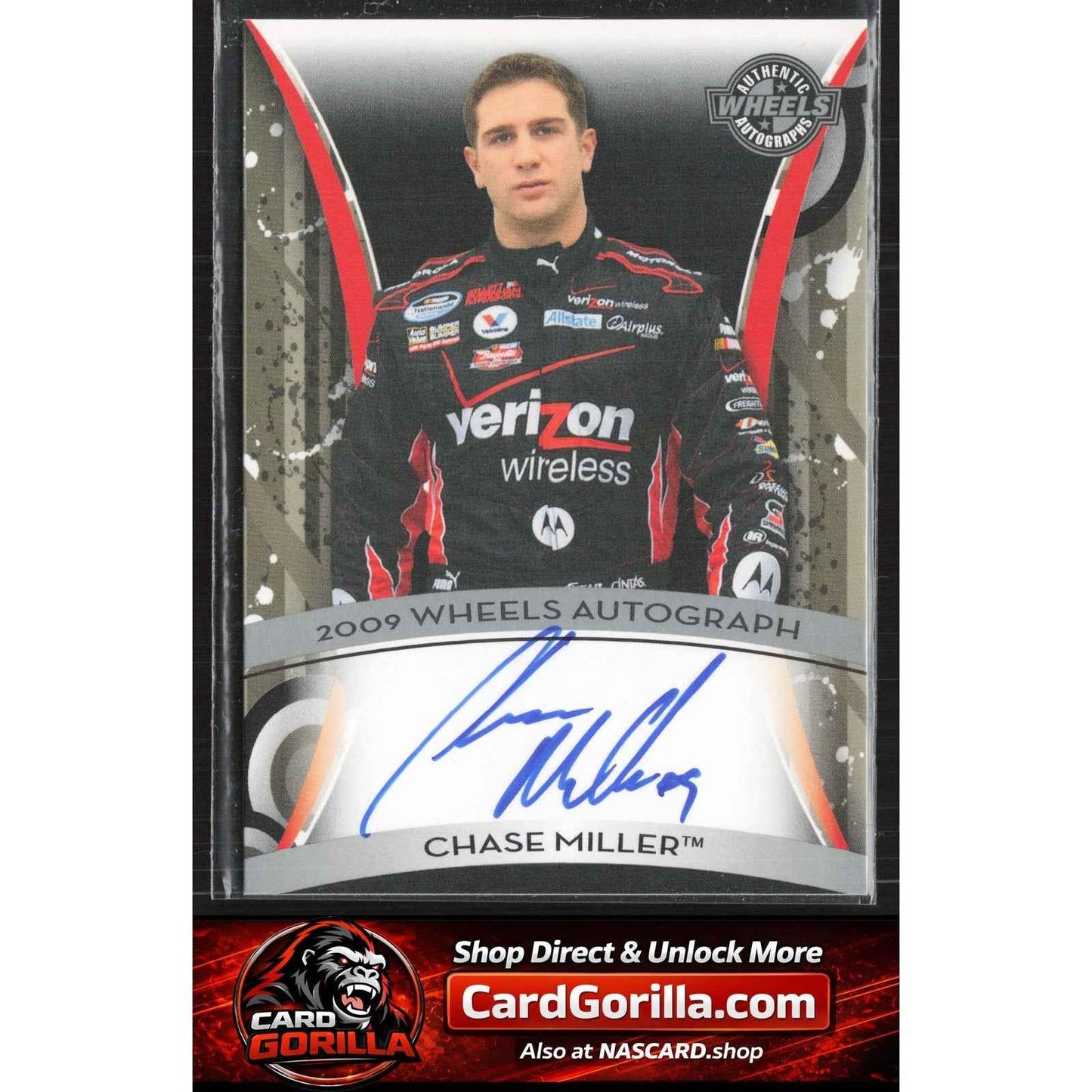 2009 Wheels Element #NNO Chase Miller Wheels Autographs