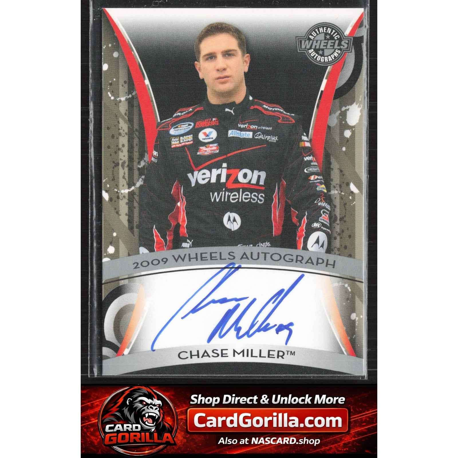 2009 Wheels Element #NNO Chase Miller Wheels Autographs