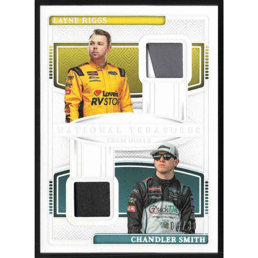 2025 National Treasures Layne Riggs Chandler Smith Team Duals Holo Silver #/30