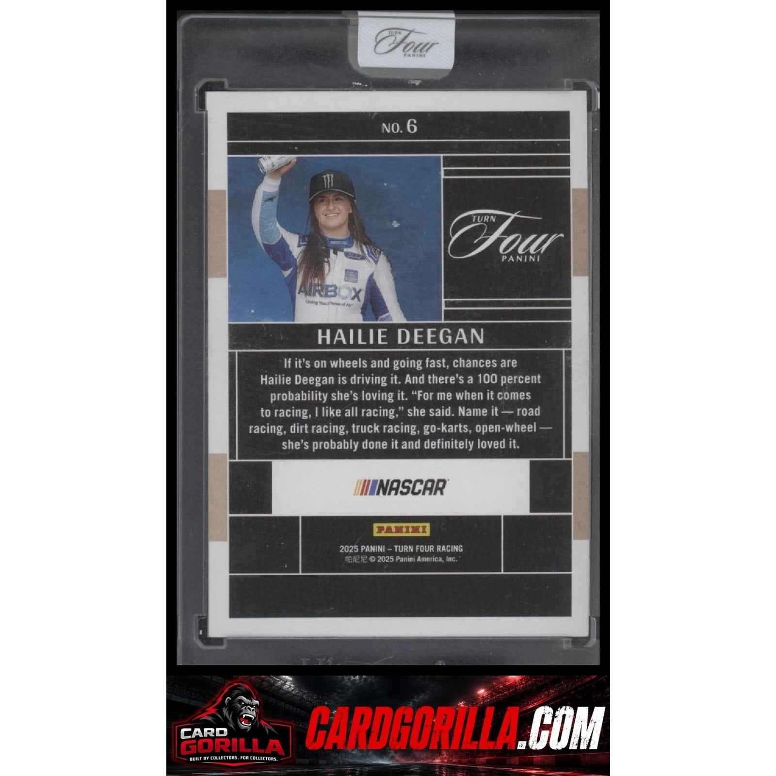 2025 Panini Turn Four #6 Hailie Deegan Gold #/10