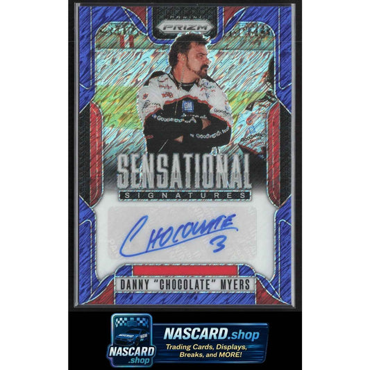 2025 Prizm Danny "Chocolate" Myers Sensational Signatures FOTL Blue Shimmer #4/4