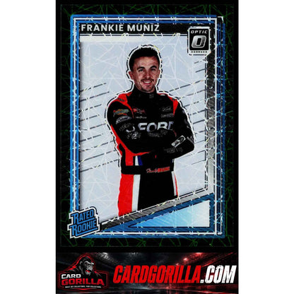 2025 Donruss #99 Frankie Muniz Rated Rookie Optic Green Velocity #/99