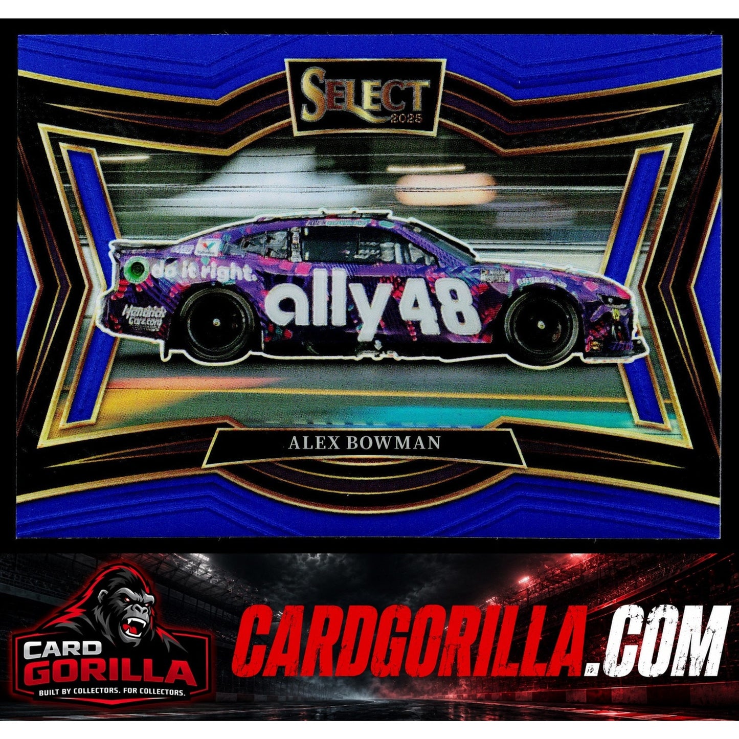 2025 Panini Select #173 Alex Bowman Blue Prizms #/175
