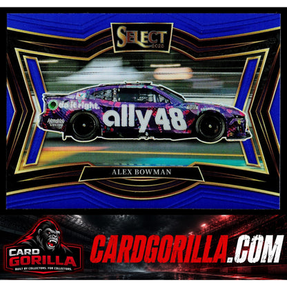 2025 Panini Select #173 Alex Bowman Blue Prizms #/175