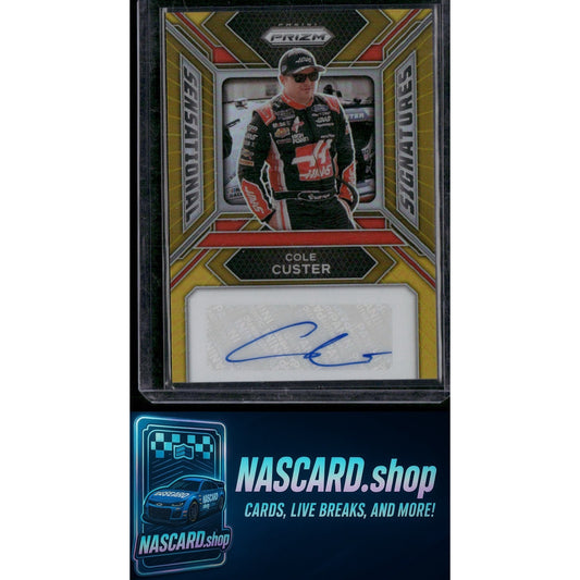 2024 Panini Prizm #SS-CCR Cole Custer Sensational Signatures Gold #/10