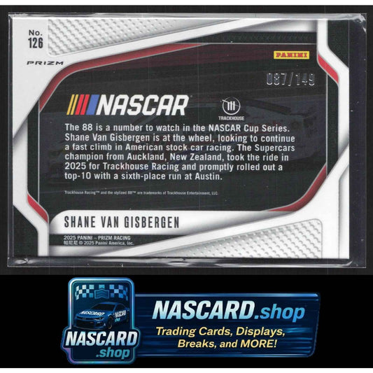 2025 Panini Prizm #35 Shane Van Gisbergen Green Scope #/149