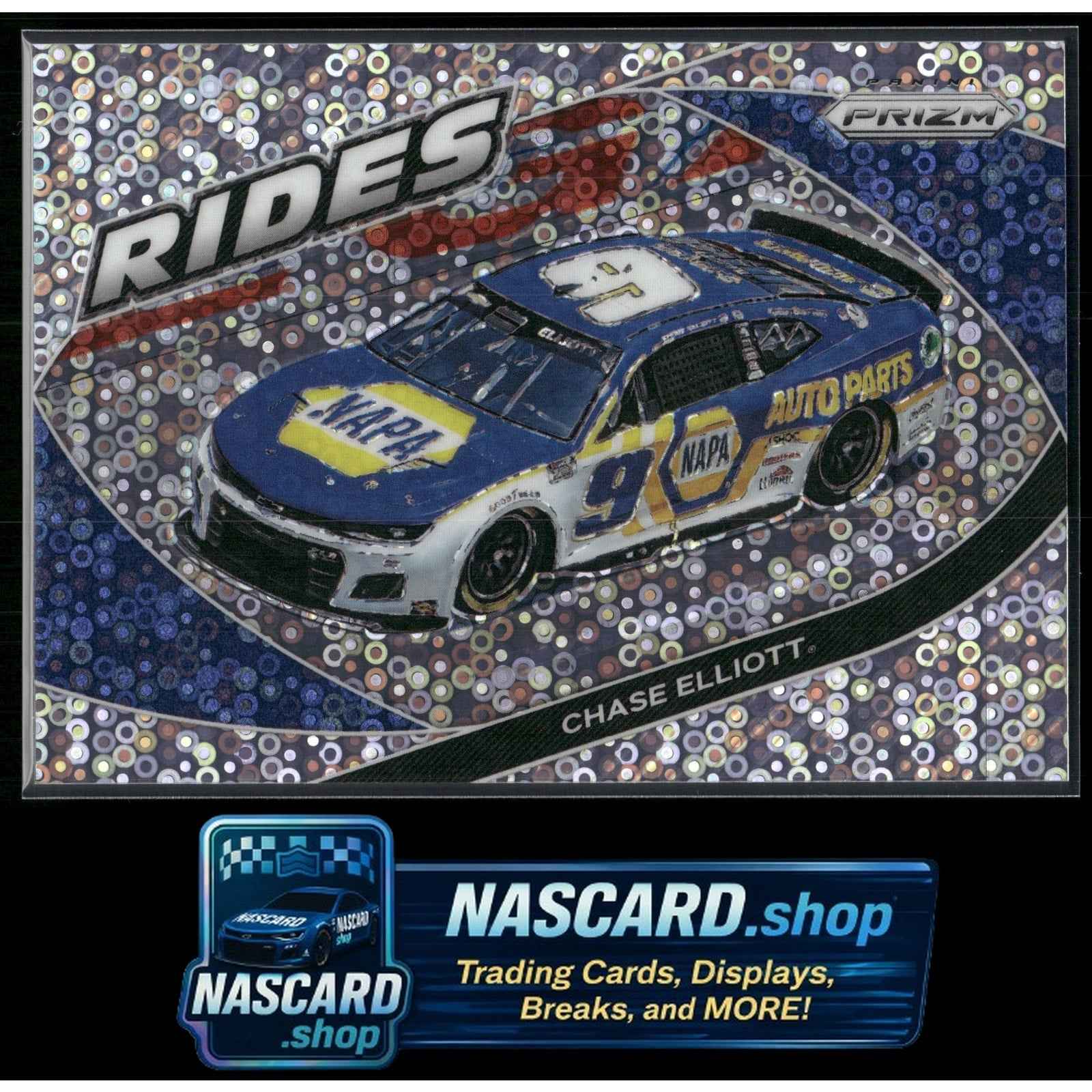 2022 Panini Prizm Rides #61 Chase Elliott Disco #/75